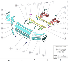 Load image into Gallery viewer, 2020-2023 Chevy 2500HD/3500 CNC Front Bumper Kit.