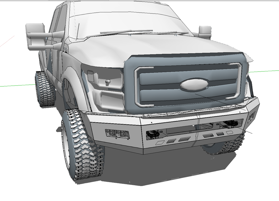 2017 style F250-F350 DIY FRONT BUMPER FILES