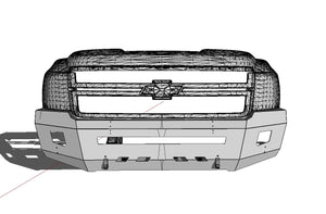2011-2014 CHEVY  2500HD/3500 CNC Front Bumper Kit