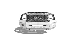 2011-2014 GMC  2500HD/3500 CNC Front Bumper Kit