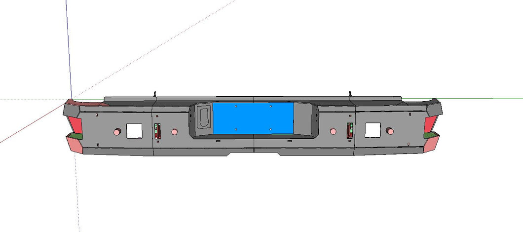 15-2019 GMC / CHEVY 2500HD/3500 CNC Rear Bumper Kit