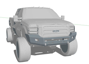 2005-2007 Superduty Front Bumper CNC File Kit